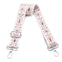 Wide Purse Strap Adjustable Replacement Crossbody Bag Strap Silver Hardware Shoulder Straps