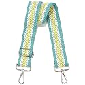 Wide Purse Strap Adjustable Replacement Crossbody Bag Strap Silver Hardware Shoulder Straps