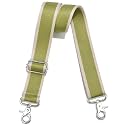 Wide Purse Strap Adjustable Replacement Crossbody Bag Strap Silver Hardware Shoulder Straps