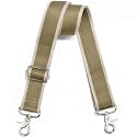 Wide Purse Strap Adjustable Replacement Crossbody Bag Strap Silver Hardware Shoulder Straps