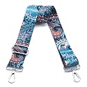 Wide Purse Strap Adjustable Replacement Crossbody Bag Strap Silver Hardware Shoulder Straps