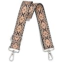 Wide Purse Strap Adjustable Replacement Crossbody Bag Strap Silver Hardware Shoulder Straps