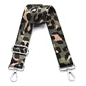 Wide Purse Strap Adjustable Replacement Crossbody Bag Strap Silver Hardware Shoulder Straps