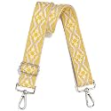 Wide Purse Strap Adjustable Replacement Crossbody Bag Strap Silver Hardware Shoulder Straps