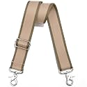 Wide Purse Strap Adjustable Replacement Crossbody Bag Strap Silver Hardware Shoulder Straps