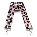 Wide Purse Strap Adjustable Replacement Crossbody Bag Strap Silver Hardware Shoulder Straps