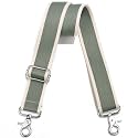 Wide Purse Strap Adjustable Replacement Crossbody Bag Strap Silver Hardware Shoulder Straps