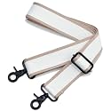 Wide Purse Strap Adjustable Replacement Crossbody Bag Strap Silver Hardware Shoulder Straps