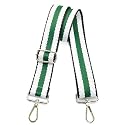 Wide Purse Strap Adjustable Replacement Crossbody Bag Strap Silver Hardware Shoulder Straps