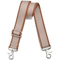 Wide Purse Strap Adjustable Replacement Crossbody Bag Strap Silver Hardware Shoulder Straps