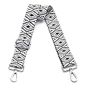 Wide Purse Strap Adjustable Replacement Crossbody Bag Strap Silver Hardware Shoulder Straps