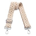 Wide Purse Strap Adjustable Replacement Crossbody Bag Strap Silver Hardware Shoulder Straps
