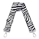 Wide Purse Strap Adjustable Replacement Crossbody Bag Strap Silver Hardware Shoulder Straps