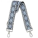 Wide Purse Strap Adjustable Replacement Crossbody Bag Strap Silver Hardware Shoulder Straps
