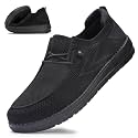 Wide Toe Box Shoes for Men Extra Wide Width Diabetic Shoes Men's Loafers &amp; Slip-ons Arch Support Plantar Fasciitis Walking Loafers