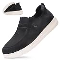 Wide Toe Box Shoes for Men Extra Wide Width Diabetic Shoes Men's Loafers &amp; Slip-ons Arch Support Plantar Fasciitis Walking Loafers
