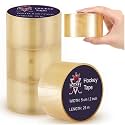 Widened 2 Inch Clear Hockey Tape, 27 Yard Multipurpose Shin Pad & Sock Tape for Ice Skating & Sports, Easy Stretch Protective Accessories for Socks and Hockey Gear, Each Roll 25 M