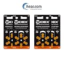 Widex Hearing Aid Battery- Size 13- Hear.com (Pack of 24 Batteries -4 Strips)