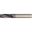 WIDIA Hanita 490605002RT 4906 HP Roughing End Mill, 0.3 mm Chamfer, 5 mm Cutting Diameter, Carbide, TiAlN Coating, RH Cut, Straight Shank, 3-Flute