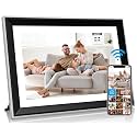 WiFi Digital Picture Frame 10.1 Inch Smart Photo Frame with 1280×800 HD IPS Touch Screen, 16GB Storage, Share Photos &amp; Videos via App, Auto-Rotate