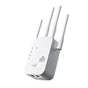 WiFi Extender Signal Booster,1200Mbps Dual Band (5GHz/2.4GHz) WiFi Extenders Signal Booster for Home, WiFi Repeater with Ethernet Port Covers up to 12880 Sq.Ft and 105 Devices