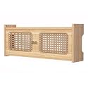 WiFi Router Storage Box - Wall Mount Cabinet nizer, Rattan Shelf for Electl Cables, Devices, and Home Decor, Stylish Hider for Clutter-Free Spaces