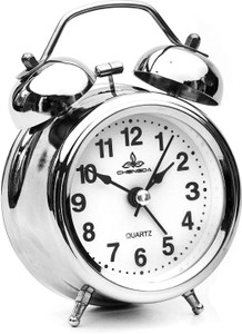 wifton analog silver clock