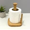 Wooden Tissue Holder, Kitchen roll Holder Paper Towel Holder for Home, Kitchen, Hotels & Offices(Brown 11"x5" inches)
