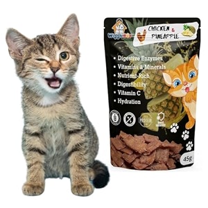 45g chicken amp pineapple cat amp kitten treat  high-protein snack  antioxidant-rich  crunchy amp healthy  wholesome  training  easy to digest