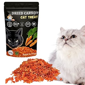 cat treats  delicious healthy amp nutritious  crunchy amp tasty  all-natural snacks loaded with fiber  essential nutrients for health amp wellness dried carrot