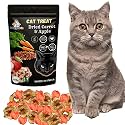 Cat Treats || Delicious, Healthy &amp; Nutritious || Crunchy &amp; Tasty || All-Natural Snacks Loaded with Fiber || Essential Nutrients for Health &amp; Wellness (Dried Carrot &amp; Apple)