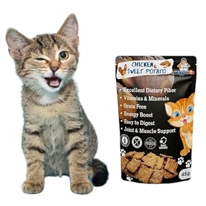 chicken amp sweet potato cat treat  protein rich  fiber rich  crunchy healthy snacks  45g