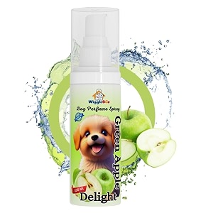 dog perfume spray green apple delight deo for dog amp cat alcohol free amp paraben free spa-like grooming odor neutralizer pet-safe unleash inner glam long lasting fragrance green apple 100 ml