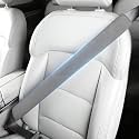 Wigoo Car Seat Belt Covers, Pressure-Relief Suede 2 Pack, 18.9 Inch, Gray
