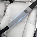 Wigoo Car Seat Belt Covers, Skin-Friendly Suede 2 Pack, 13.9 Inch, Gray