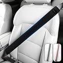 Wigoo Car Seat Belt Covers, Skin-Friendly Suede 2 Pack, 18.9 Inch, Black
