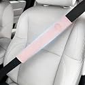 Wigoo Car Seat Belt Covers, Skin-Friendly Suede 2 Pack, 13.9 Inch, Pink
