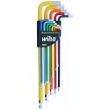 Wiha 66981 L-Key Set, 13 Piece SAE Hex Color Coded Ball End