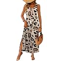 WIHOLL Maxi Dress Summer Dresses 2026 Beach Vacation Clothes Sleeveless Sundresses with Pockets Boho S-3XL