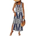 WIHOLL Maxi Dress Summer Dresses 2026 Beach Vacation Clothes Sleeveless Sundresses with Pockets Boho S-3XL