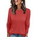 WIHOLL Sweaters for Women Lightweight Fall Tops Pullover Long Sleeve Shirts