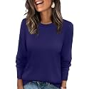 WIHOLL Sweaters for Women Lightweight Fall Tops Pullover Long Sleeve Shirts