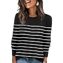 WIHOLL Sweaters for Women Lightweight Fall Tops Pullover Long Sleeve Shirts