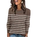 WIHOLL Sweaters for Women Lightweight Fall Tops Pullover Long Sleeve Shirts