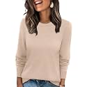 WIHOLL Sweaters for Women Lightweight Fall Tops Pullover Long Sleeve Shirts