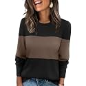 WIHOLL Sweaters for Women Lightweight Fall Tops Pullover Long Sleeve Shirts