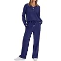 WIHOLL Women's 2 Piece Matching Lounge Set Sweatsuits Fall Outfits
