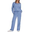 WIHOLL Women's 2 Piece Matching Lounge Set Sweatsuits Fall Outfits