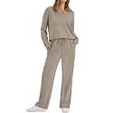 WIHOLL Women's 2 Piece Matching Lounge Set Sweatsuits Fall Outfits
