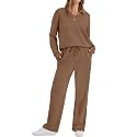 WIHOLL Women's 2 Piece Matching Lounge Set Sweatsuits Fall Outfits